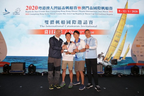 Daily award winners in the International Catamaran Invitational: Team Seaman
